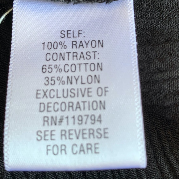 WORLD UNITY BLACK CAP SLEEVE TOP SIZE 3X - Picture 5 of 6